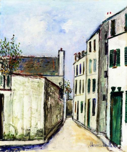 Paris Street by Maurice Utrillo Oil Painting Reproductions