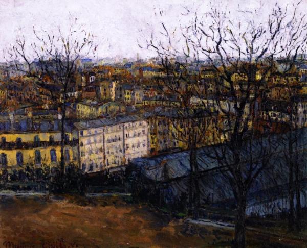 Paris, Vue Du Square Saint-pierre by Maurice Utrillo