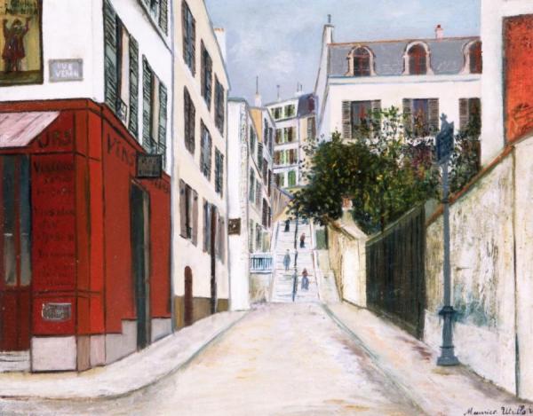 Passage Elisé Des Beaux-arts, Montmartre by Maurice Utrillo
