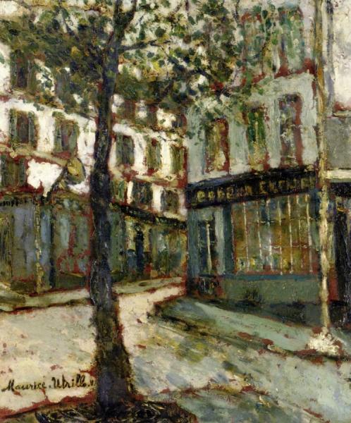 Place Des Abbesses by Maurice Utrillo
