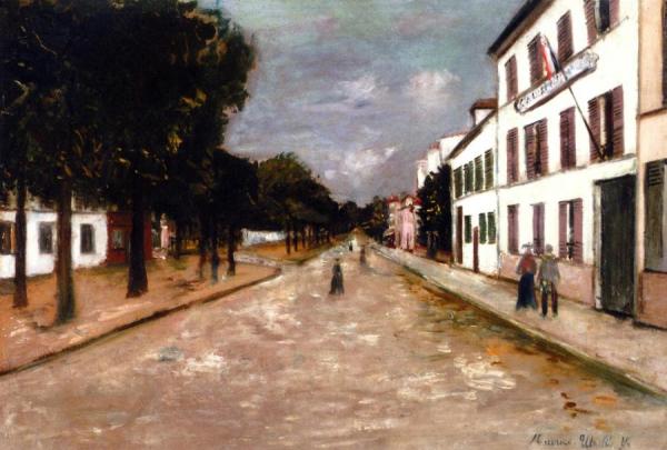 Police Station In Villejuif by Maurice Utrillo