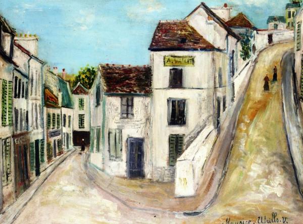 Pontoise, Rue De L'Èperon And Rue De La Coutellerie by Maurice Utrillo