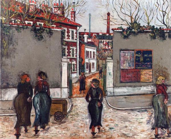 Quartier De La Place D'italie by Maurice Utrillo Oil Painting Reproductions