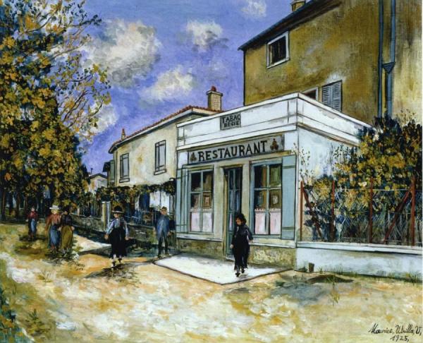 Restaurant Bibet In Saint Bernard, Ain by Maurice Utrillo