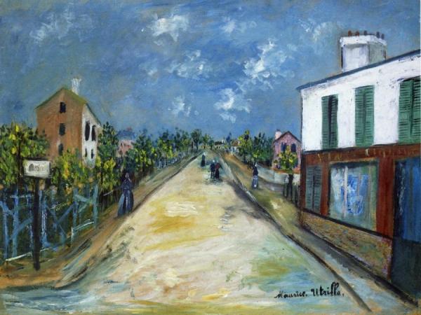 Road In Argenteuil, Val-d'oise by Maurice Utrillo