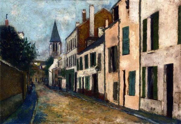Rue à Stains (siene-saint-denis) by Maurice Utrillo