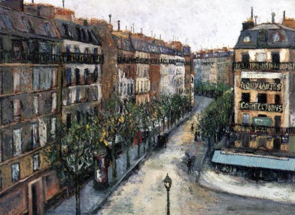 Rue Custine A Montmartre by Maurice Utrillo