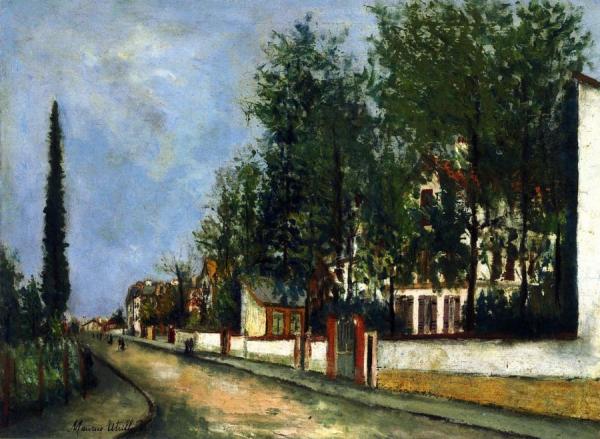 Rue D'eaubonne à Sannois by Maurice Utrillo
