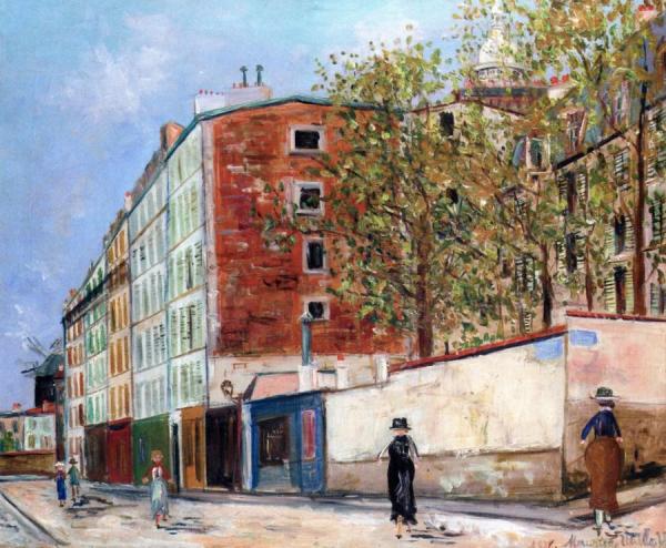 Rue D'orchampt In Montmartre by Maurice Utrillo