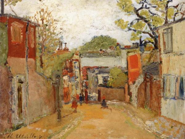 Rue De L'abreuvoir by Maurice Utrillo