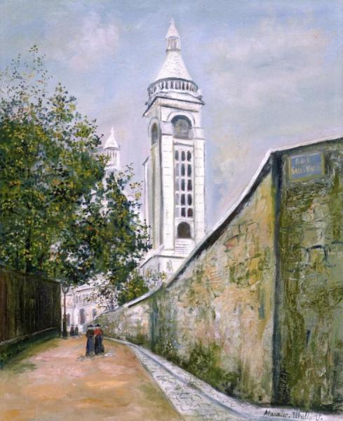 Rue De La Bonne by Maurice Utrillo