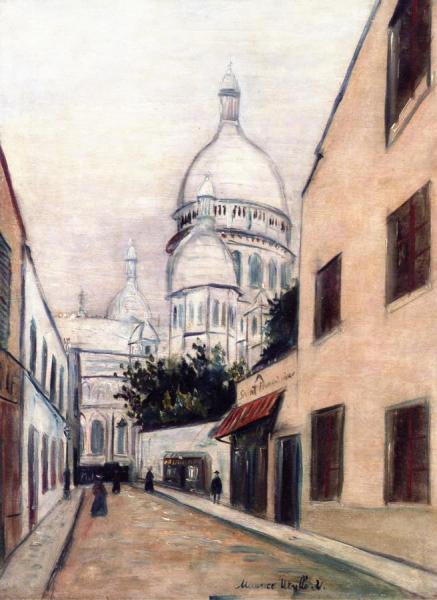 Rue Du Chevalier-de-la-barre by Maurice Utrillo