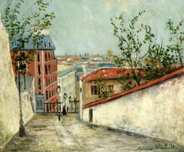 Rue Du Mont Cenis In Montmartre by Maurice Utrillo