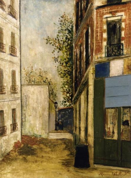Rue Mont-cenis, The Cabaret Of The Beautiful Gabrielle by Maurice Utrillo
