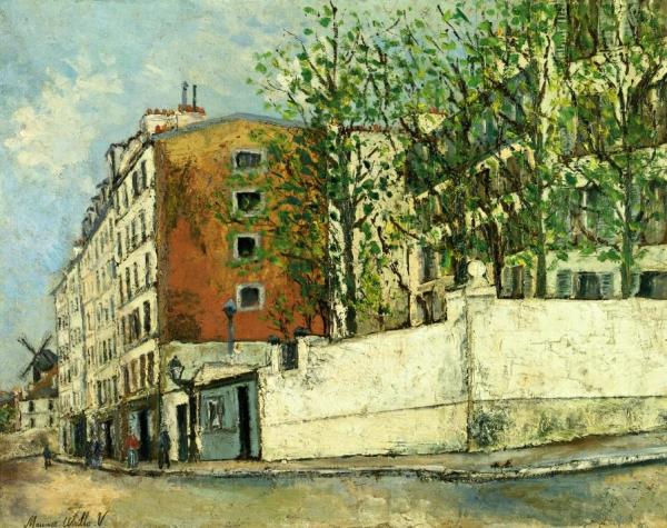 Rue Orchampt In Montmartre by Maurice Utrillo