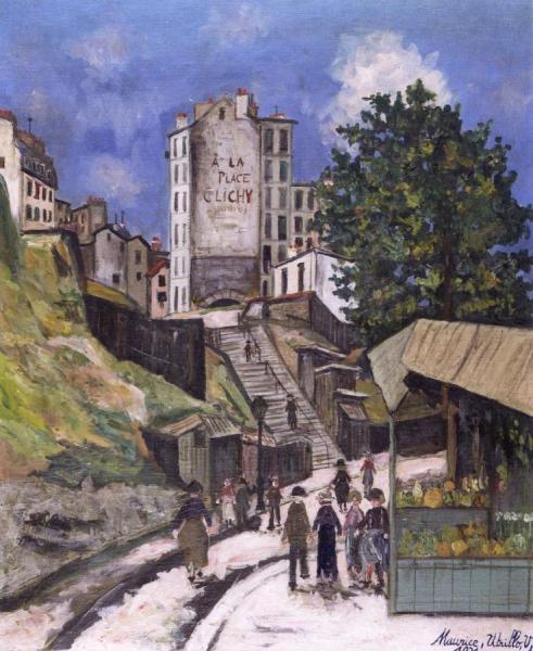 Rue Ronsard, Montmartre by Maurice Utrillo