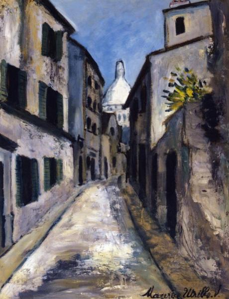 Rue Saint-rustique by Maurice Utrillo