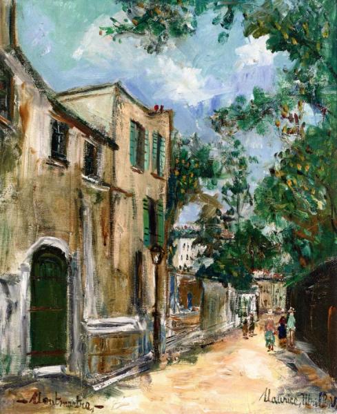 Rue Saint-vincent In Montmartre by Maurice Utrillo