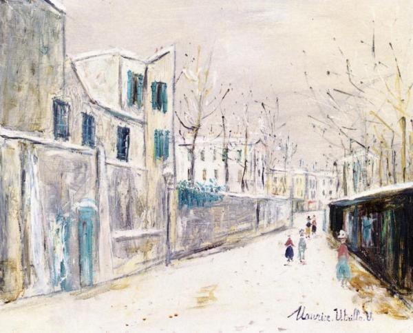 Rue Saint-vincent In Montmartre by Maurice Utrillo