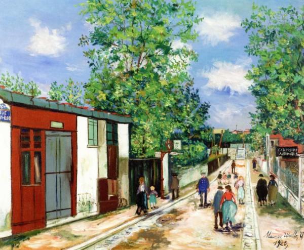 Rue Van-loo In Auteuil by Maurice Utrillo Oil Painting Reproductions