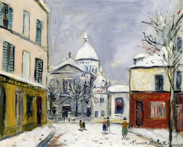 Sacre Coeur In The Snow by Maurice Utrillo