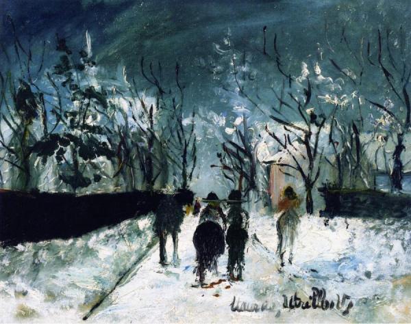 Snowy Landscape by Maurice Utrillo