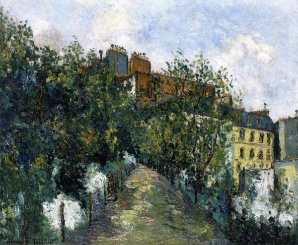 Square Saint-pierre In Montmartre by Maurice Utrillo