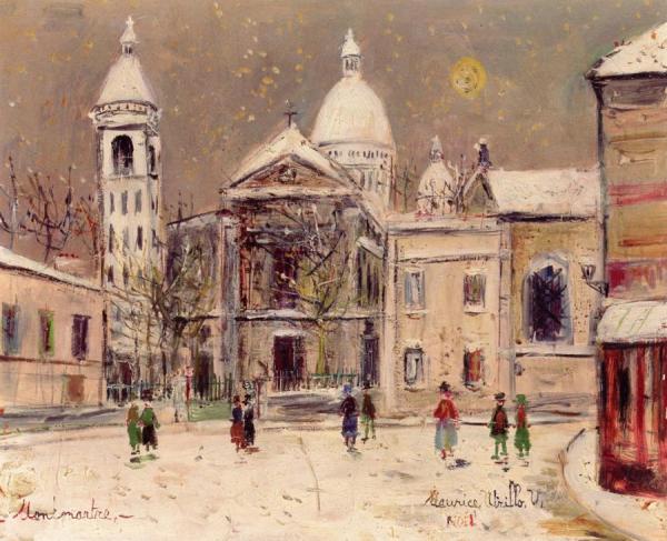 Square St. Pierre In Montmartre by Maurice Utrillo