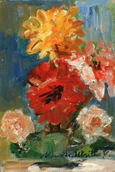 Still Life With Figurine by Maurice Utrillo Oil Painting Reproductions