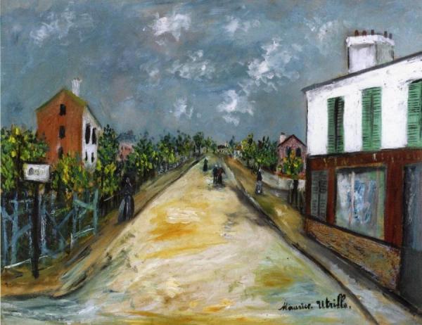 Street In Argenteuil by Maurice Utrillo Oil Painting Reproductions