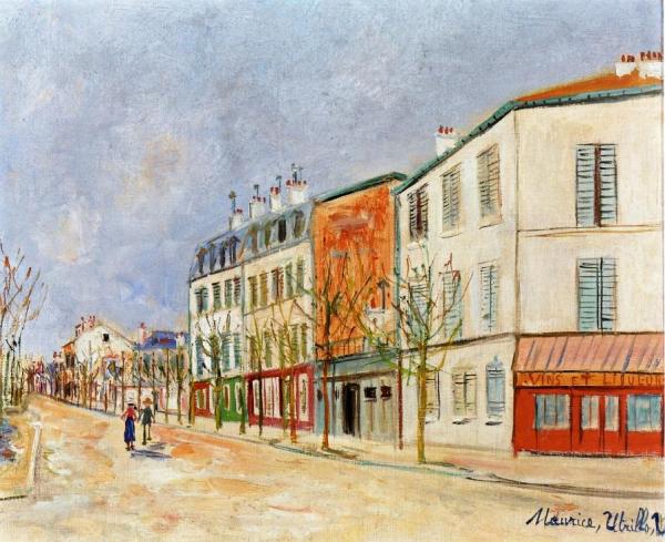 Street In Asnieres by Maurice Utrillo