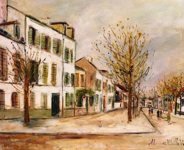Street In Asnières by Maurice Utrillo