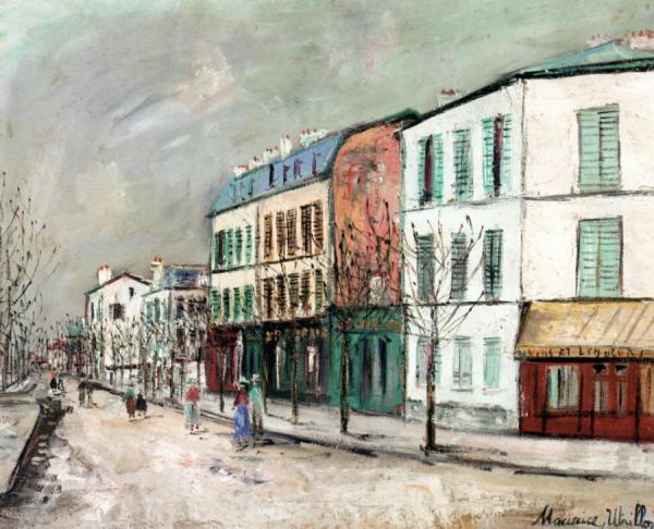 Street In Asnieres by Maurice Utrillo