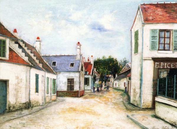 Street In Compiègne by Maurice Utrillo