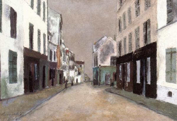 Street In Mont-cenis by Maurice Utrillo Oil Painting Reproductions