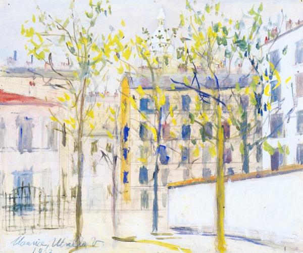 Street In Montmartre by Maurice Utrillo