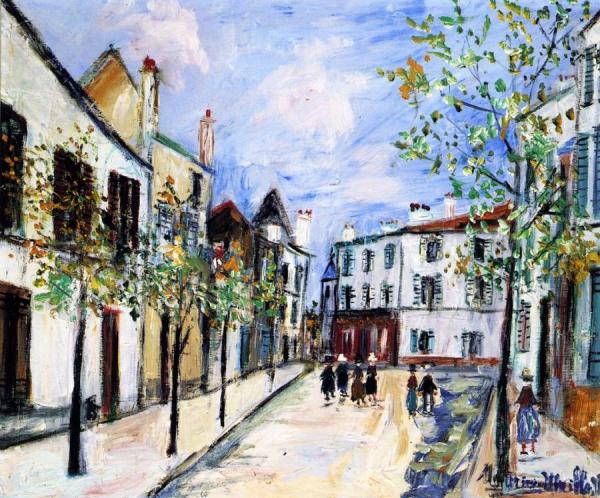Street In Poissy by Maurice Utrillo
