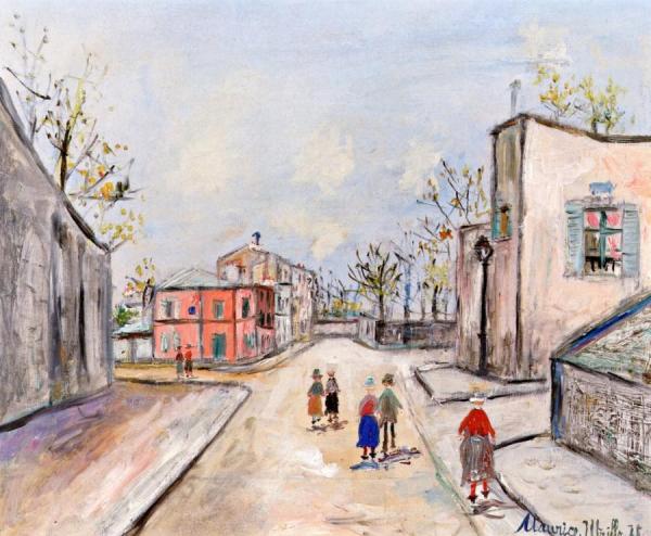 Street In Sannois by Maurice Utrillo