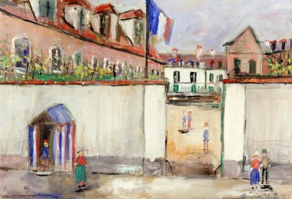 The Barracks, Boulevard Morland by Maurice Utrillo