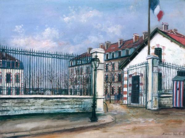 The Caserne Valaze In Alencon by Maurice Utrillo