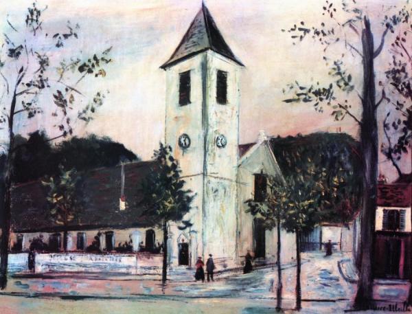 The Church At Bru-sur-marne by Maurice Utrillo