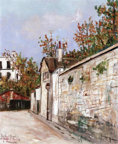 The Cottage Of Henri Iv by Maurice Utrillo