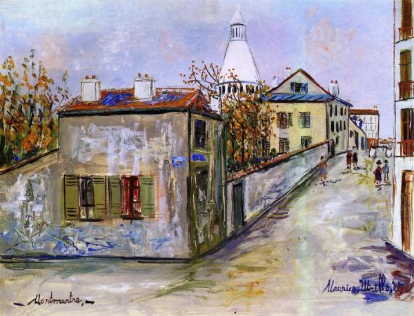 The Home Of Berlioz In Montmartre by Maurice Utrillo