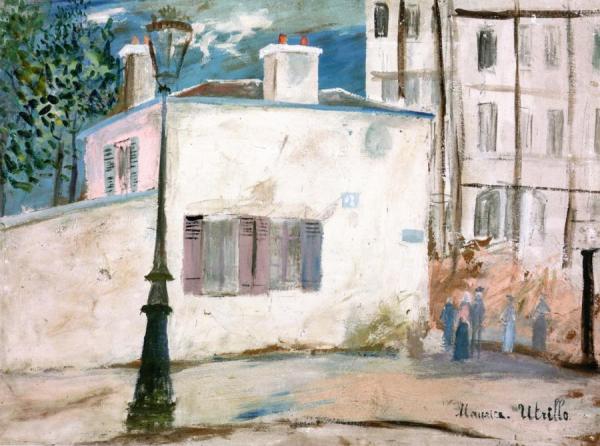 The Home Of Berlioz, Rue Du Mont-cenis In Montmartre by Maurice Utrillo Oil Painting Reproductions