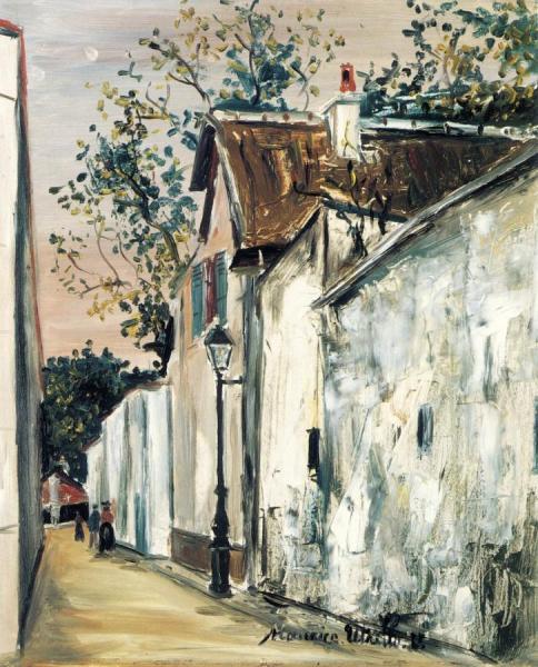 The Home Of Henri Iv, Rue Saint Vincent, Montmartre by Maurice Utrillo
