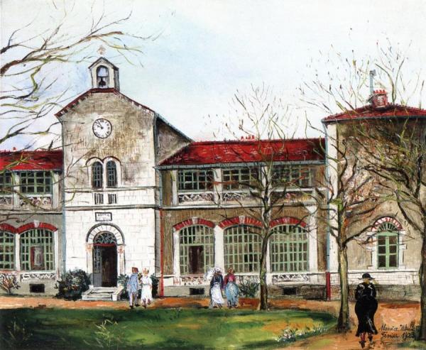 The Hospital In Anse (rhone) by Maurice Utrillo