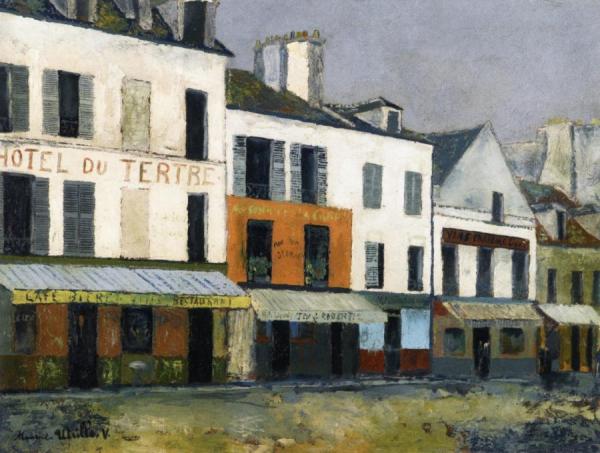 The Hotel Du Tertre In Montmartre by Maurice Utrillo