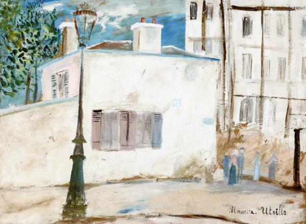 The House Of Berlioz, Rue Du Mont-cenis In Montmartre by Maurice Utrillo