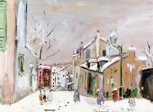 The House Of Mimi Pinson In Montmartre by Maurice Utrillo