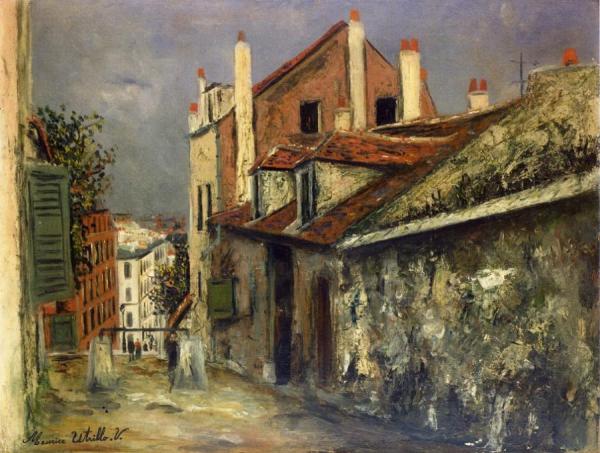 The House Of Mimi Pinson In Montmartre by Maurice Utrillo